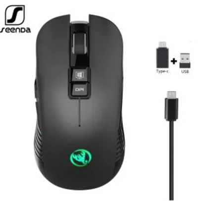 Mouse Gamer Seenda 2.4g USB-C | R$ 101
