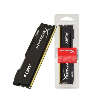 [Primeira compra] Memoria Desktop Gamer HYPERX FURY 8GB DDR4 2400MHZ CL15 DIMM BLACK HX424C15FB2/8 R$200