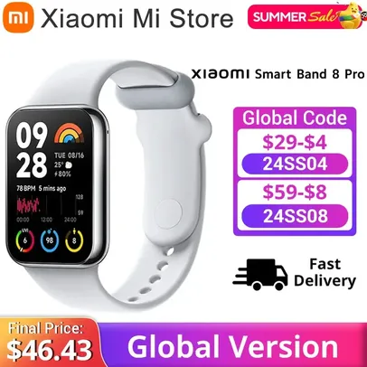 [Taxa Inclusa] Smartband Xiaomi Mi Band 8 Pro com GPS Integrado - Versão Global