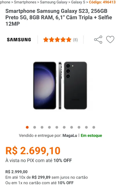 Imagem na descrição da promoção