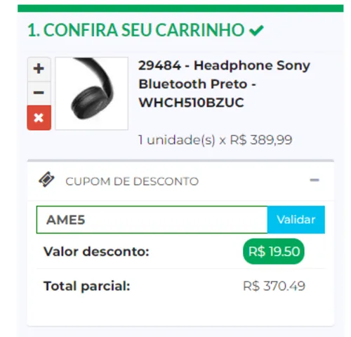 Imagem na descrição da promoção