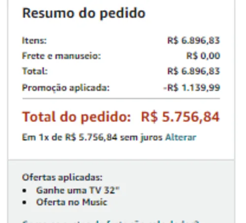 Imagem na descrição da promoção