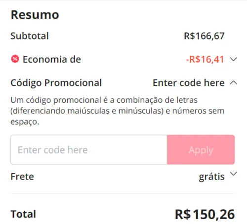 Imagem na descrição da promoção