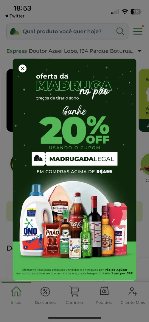 Imagem na descrição da promoção