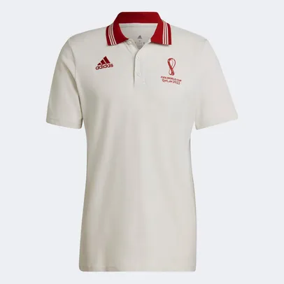 Camisa Polo Copa do Mundo 2022 Adidas Masculina (Tam. P M G e GG)