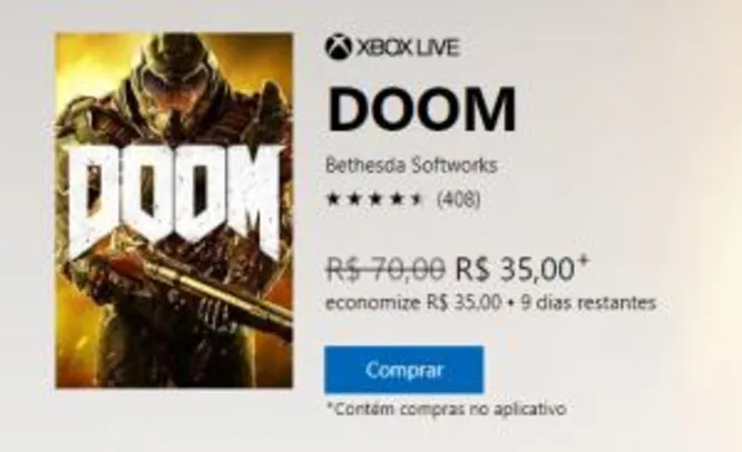 Doom (Xbox Live) - R$35