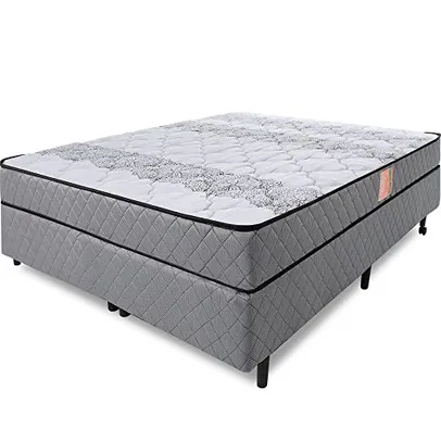 Cama Box Colchão Casal Ortopédico Firme Espuma D33 Antialérgico Certificado 138x188x51cm 