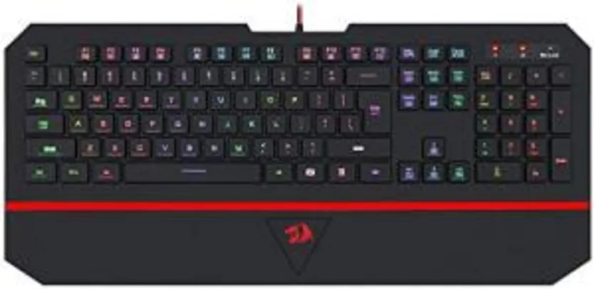 Teclado Gamer Redragon Karura 2 RGB C/Apoio de Pulso | R$110