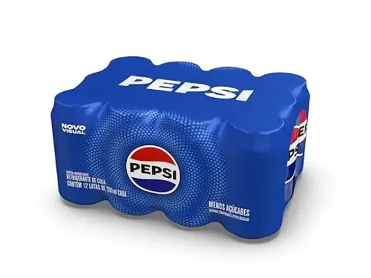 [Rec/Leve 3 Pack R$57]Refrigerante Pepsi Zero, Lata 350Ml Pack (12 Unidades)