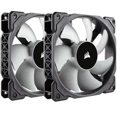 Cooler FAN Corsair ML 120  120MM  2400 RPM Pack com 2 Unidades, cada uma sai por R$ 54,95 