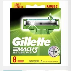 Carga Gilette Mach3 sensitive 16 unidades | R$ 59