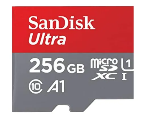 [Com BanQi R$83] Cartão De Memória Sandisk 256Gb Ultra 120Mb/S 