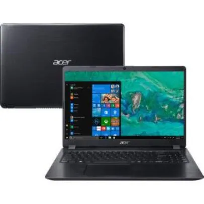 [Cartão Sub] Notebook Acer A515-52G-58LZ 8ª Intel Core i5 8GB (Geforce MX130 com 2GB) 1TB Tela LED 15,6" Windows 10 - Preto | R$2.564