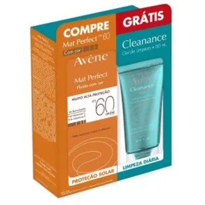 Avene Mat Perfec Fps60 Com Cor 50ml Gratis Gel Cleance 60ml
