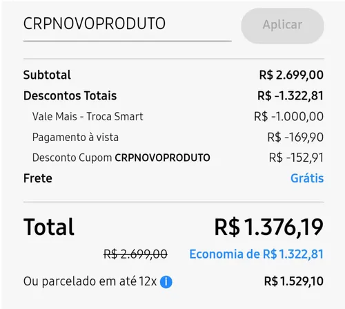 Imagem na descrição da promoção