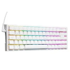 Teclado Mecânico Gamer Husky Gaming HailStorm, Branco, RGB, 65%, Switch  Gateron Red, ABNT2 - HGMO007