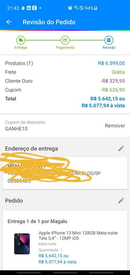 Imagen na descrição da promoção