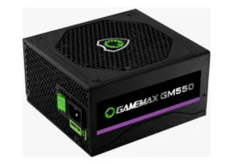 Fonte Gamemax GM550 550W, 80 Plus Bronze, PFC Ativo, Black