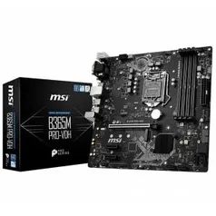 Placa-Mãe MSI, Intel LGA-1151, mATX, DDR4 - B365M PRO-VDH