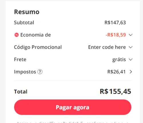 Imagem na descrição da promoção