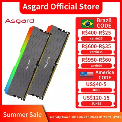 Asgard Memoria Ram Rgb Ddr4 8gbx2 3200mhz W2 Series