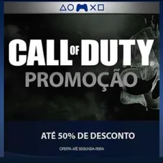 Promoção CALL OF DUTY até 50% OFF