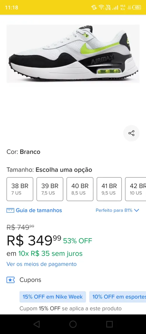 Imagem na descrição da promoção