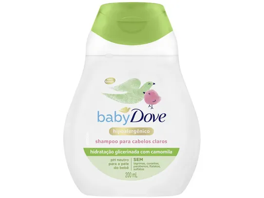 Shampoo Baby Dove Hidratação Enriquecida  - Cabelos Claros 200ml 