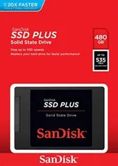 SSD SanDisk Plus 480GB | R$272
