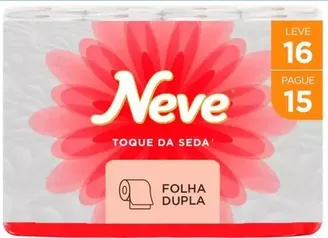 Papel Higiênico Folha Dupla Neve Toque de Seda - 16 Rolos 30m