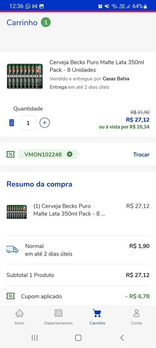 Imagem na descrição da promoção