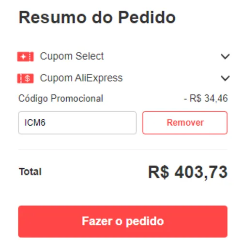 Imagem na descrição da promoção