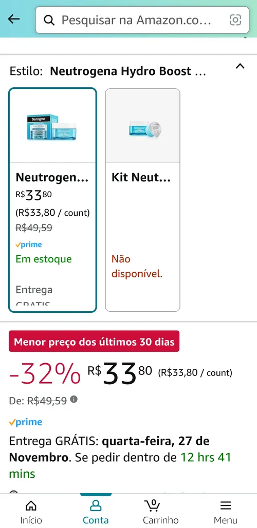 Imagem na descrição da promoção