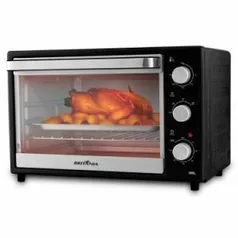 Forno Elétrico 32L Britânia - 1500W de Potência, Timer de até 60 Minutos, Desligamento Automático, Funções Manter Aquecido e Dourar, 2 Resistências