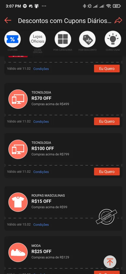 Imagem na descrição da promoção