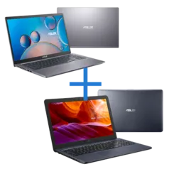 Notebook ASUS X515JF-EJ153T Cinza + Notebook ASUS VivoBook X543UA-GQ3213T Cinza Escuro | R$5849