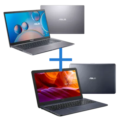 Notebook ASUS X515JF-EJ153T Cinza + Notebook ASUS VivoBook X543UA-GQ3213T Cinza Escuro | R$5849