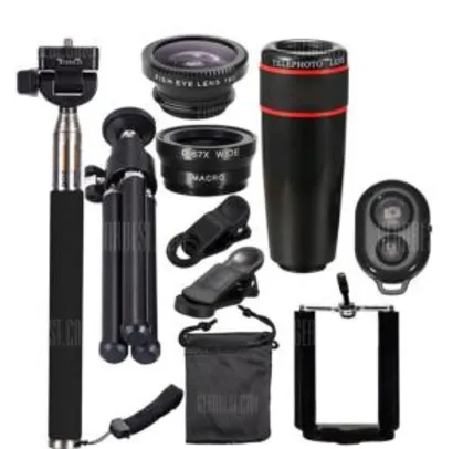 10-in-1 Mobile Photography Kit - BLACK - R$ 37,33