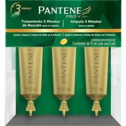 Ampola de Tratamento Gold com 3 unidades 15ml - Pantene - R$ 18