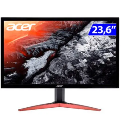 Monitor Gamer Acer LED 23,6" Wide Full HD HDMI KG241Q - Preto - Bivolt
