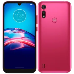 Moto E6i Pink 32GB, 2GB RAM, Tela de 6.1”, Câmera Traseira Dupla, Android 10 e Processador Octa-Core R$598