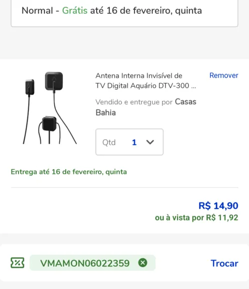 Imagem na descrição da promoção