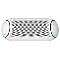 Caixa de Som Portátil LG Xboom Go PL5 Meridian, Bluetooth, Surround, 18 Horas Bateria, IPX5, Comando de Voz, Branco - 20W