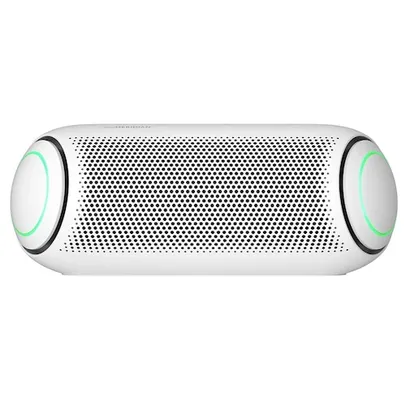 Caixa de Som Portátil LG Xboom Go PL5 Meridian, Bluetooth, Surround, 18 Horas Bateria, IPX5, Comando de Voz, Branco - 20W