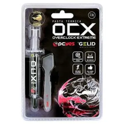 PASTA TÉRMICA OCX 3, 5 GRAMAS BY GELID - OCX03-5GLD, PCYES, 27416 | R$ 86
