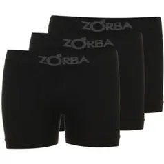 kit com 3 cuecas boxer zorba sem costura - R$30,00