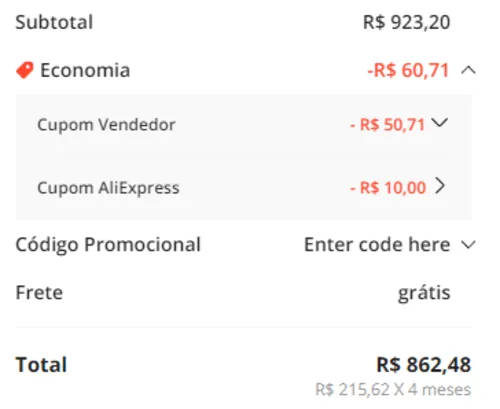 Imagem na descrição da promoção