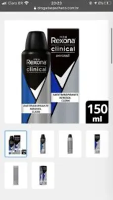 Desodorante Rexona Clinical Aerosol - 3 unidades | R$ 35