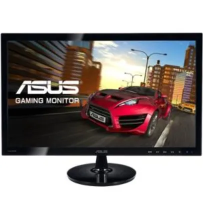 Monitor Gamer LED ASUS 24´, Full HD, 1ms, Widescreen, Smart View, HDMI, D-Sub, DVI-D Tecnologia Trace Free, VESA - VS248HR