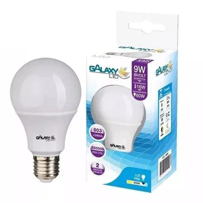 Kit 10 Lâmpada Led 9W Bulbo Soquete E27 Bivolt